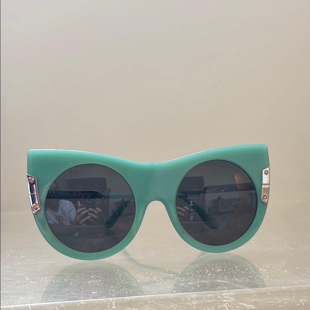 Stella McCartney Teal Green  Cat Eye Sunglasses